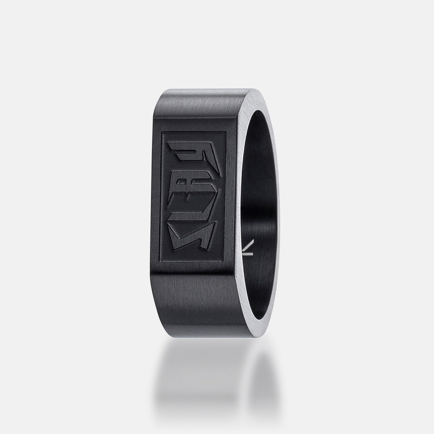 K12 - BLACK STEEL RING - SLAY