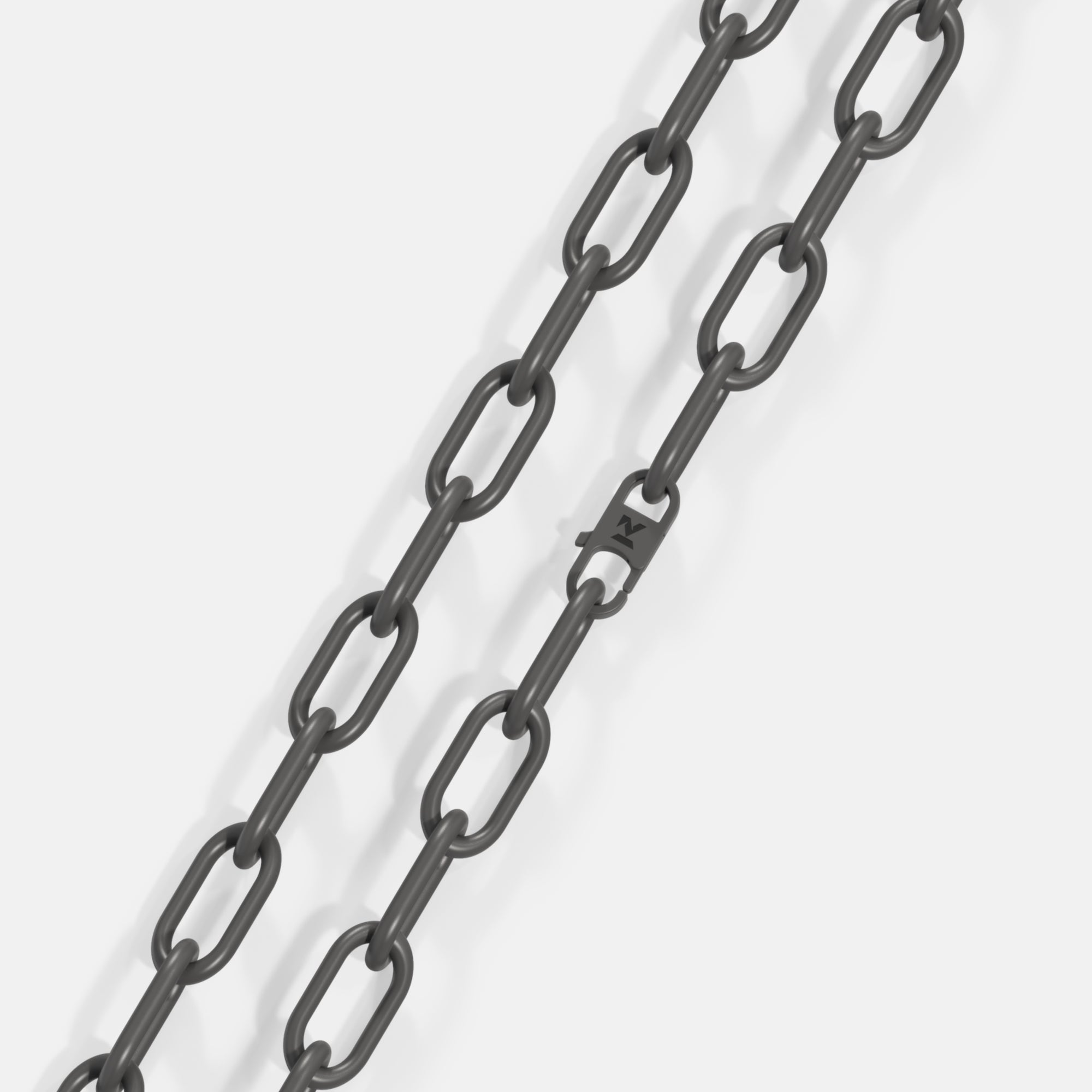 K12 - BLACK OVAL LINK CHAIN - 14MM