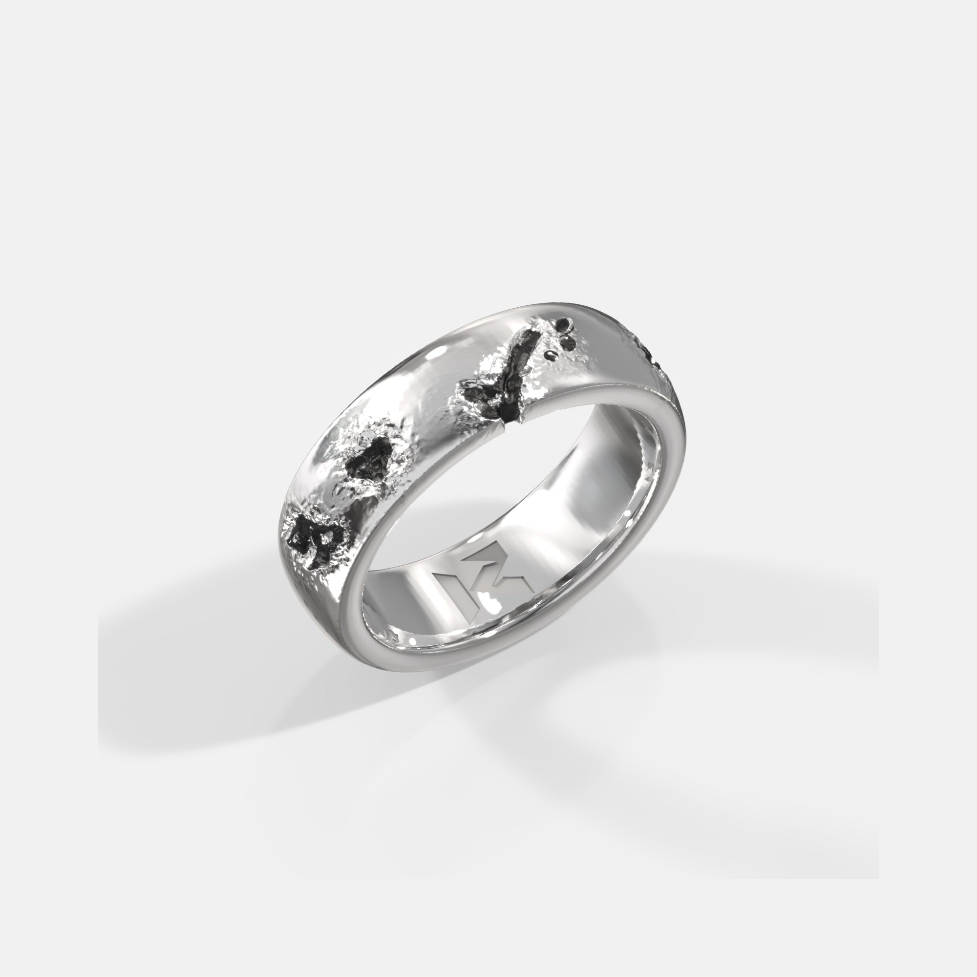 K12 - SILVER TEXTURED RING 91