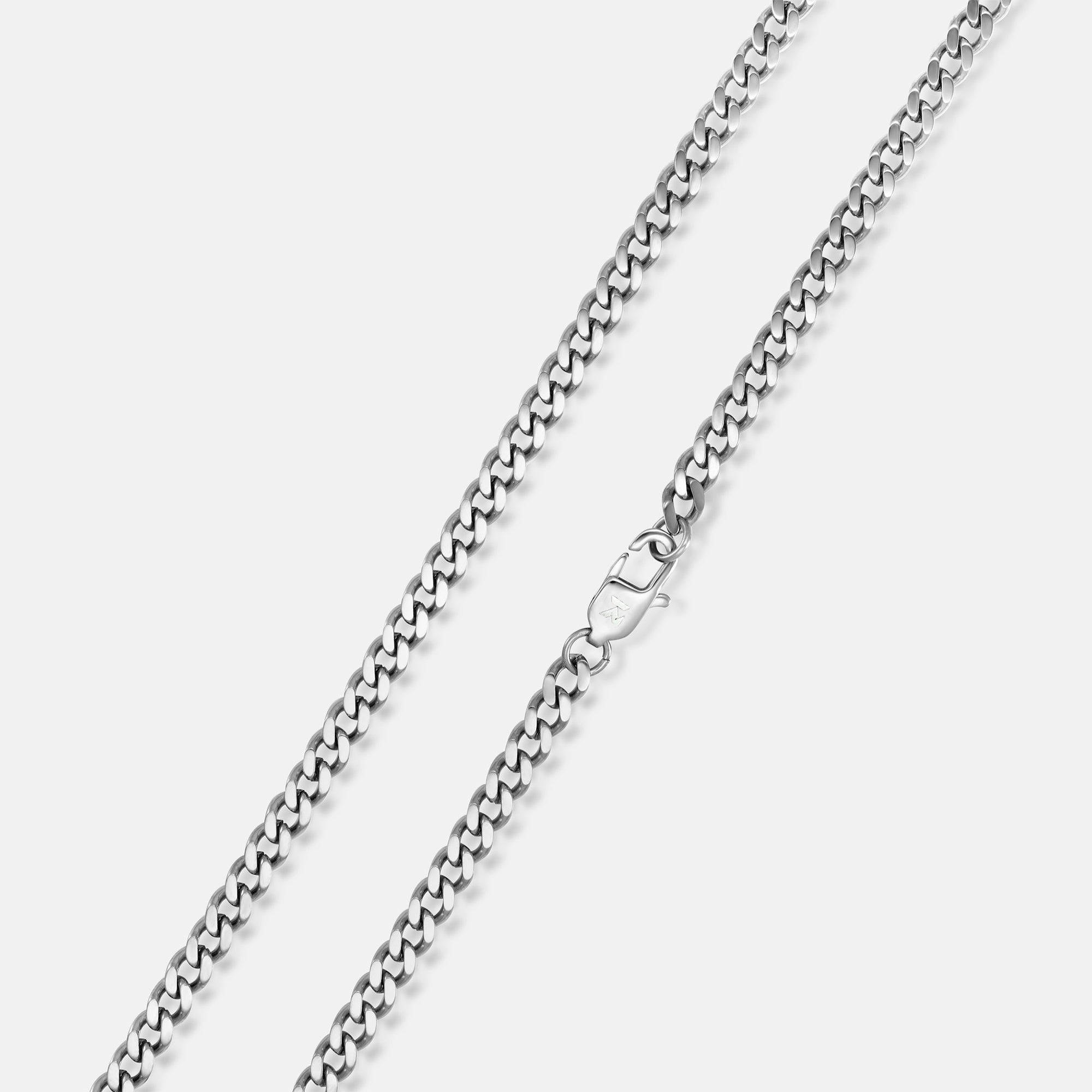 K12 - SILVER CUBAN CHAIN ​​- 6MM