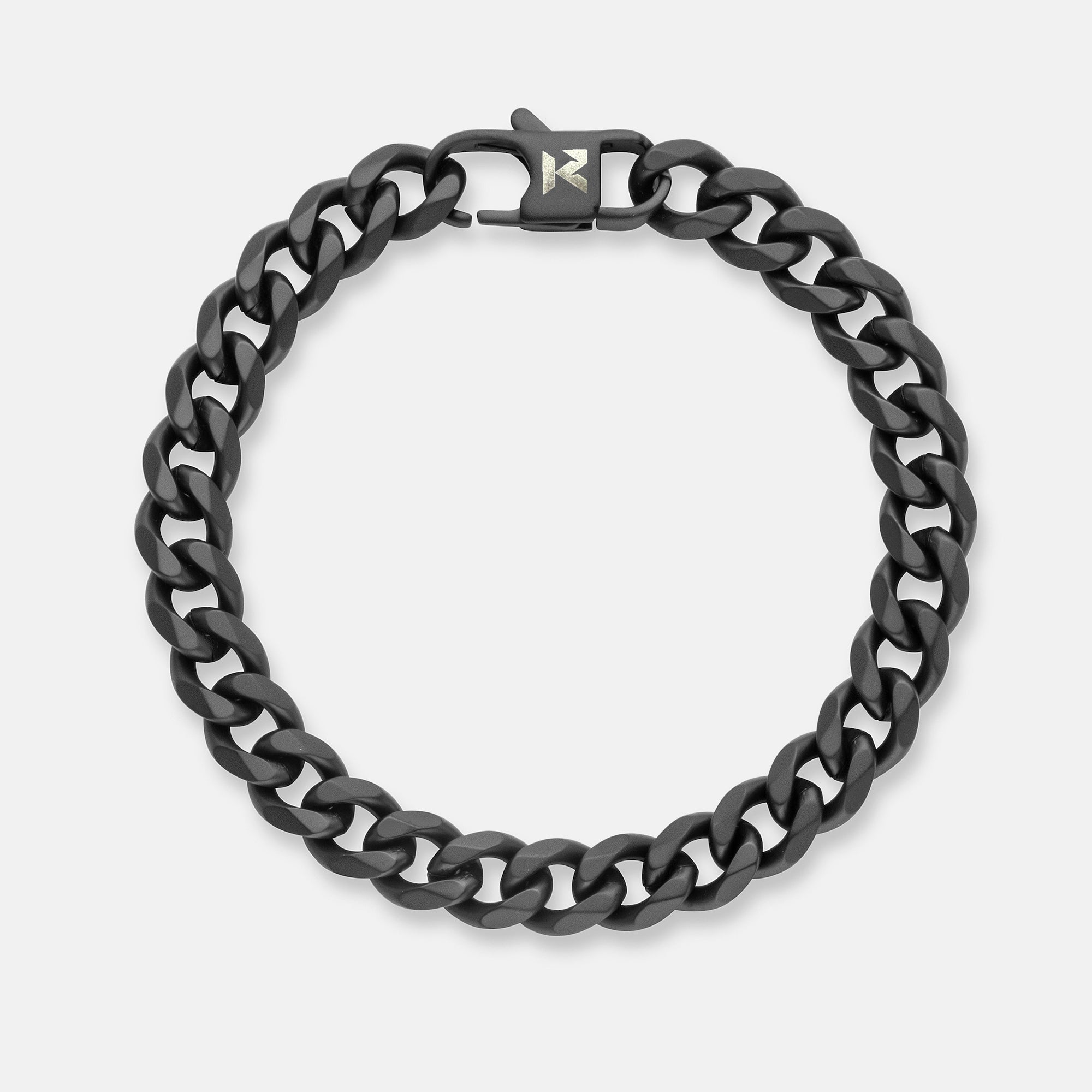 K12 - BRACELET CUBAIN NOIR - 8MM